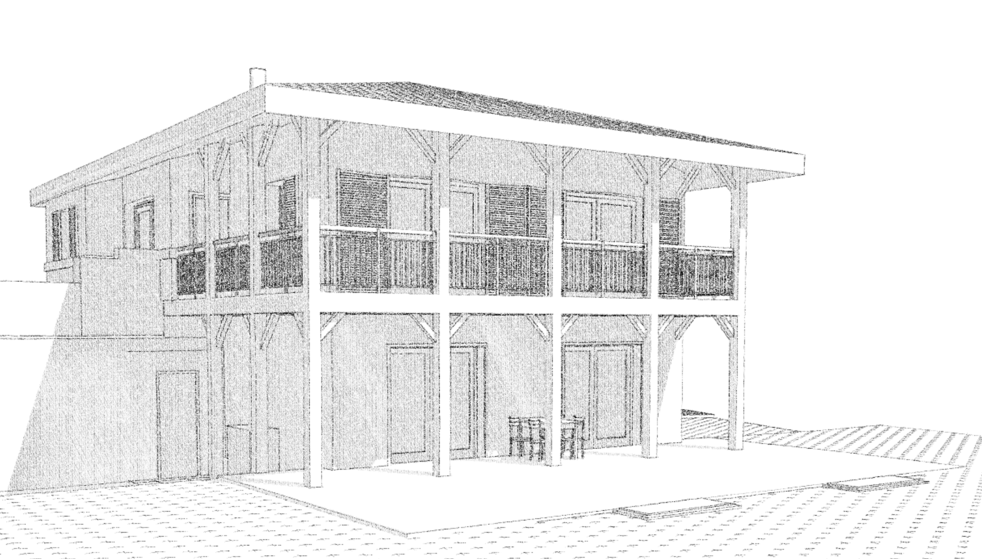 Etude d'une maison de style créole, Genève