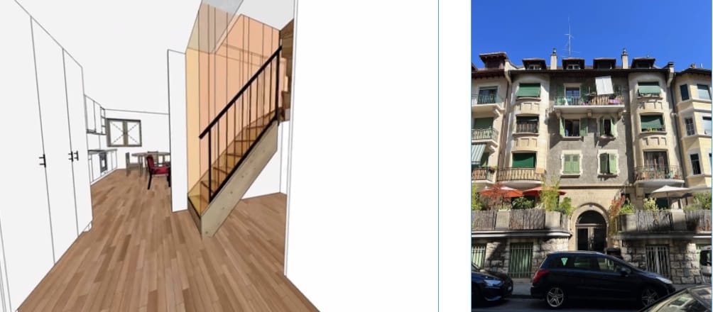 Aménagement d'un appartement dans les combles